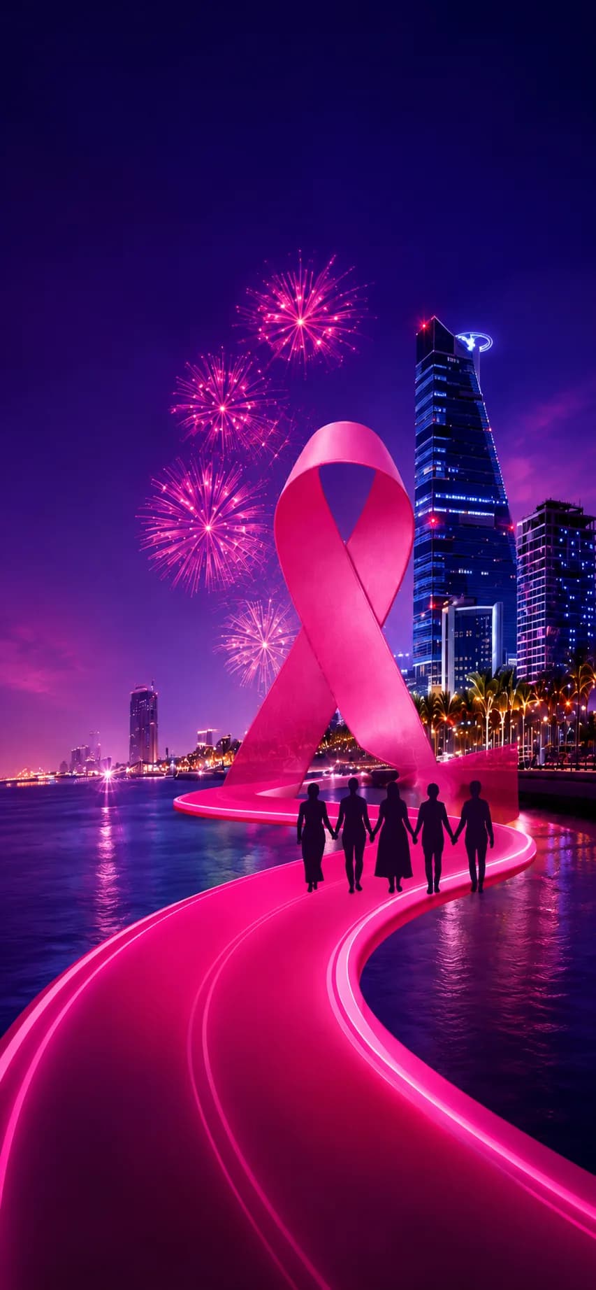 Breast Cancer Conference Mobile Hero Background