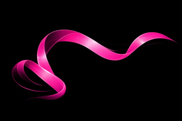 Left Flowing Ribbon Pattern